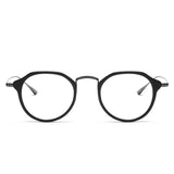2025 New INS Men's Ultra Light Pure Titanium Glasses Frame Fashion Trend Women's Anti Blue Light Glasses Polygonal Prescription