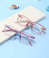 54671 Square Blue Light Blocking Glasses for Girl Optical Glasses Frame Boy Anti Glare Computer Eyeglasses Child Uv400