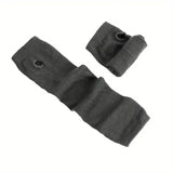 Y2K Gothic Lolita Gloves Arm Cover Harajuku Arm Warmers Black Grey Striped Fingerless Punk Long Wristband Metallic Unisex Gloves