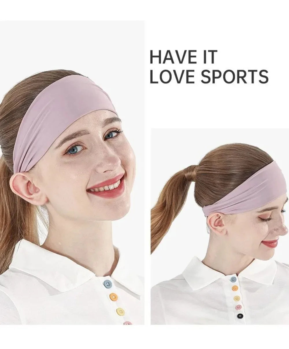 Sports Headbands for Men Women 1PC Non-Slip Moisture Wicking Workout Sweatband Fitness Running Cycling Football Yoga Hairband