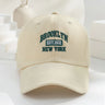 1pc Men and Women's Vintage Embroidered Baseball Cap With 'BROOKLYN NEW YORK' Print Suitable For Daily Wear and Gift Giving