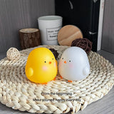 Cute Chicken Soft Lighting Small Night Light Bedside Lamp Decoration Bedroom Atmosphere Light Girl Children GIft
