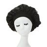 New Women's Satin Solid Wide-brimmed Sleeping Hat Unisex Head Wrap Elastic Band Cap Hair Care Bonnet Night Hat Bonnet De Nuit
