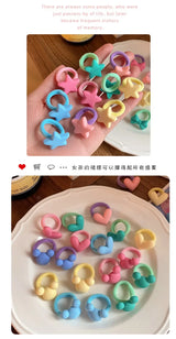 10pc Kids Girls Elastic Hair Bands Baby Hair Tie Rope Strap Rubber Bands Elastics Girls Tie Braids Hair Accessories