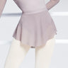Women Ballet Skirts Dance Short Skirts High Slit Skirt Ballerina Adult Teen Ballet Dancing Dress Soft Mesh Elastic Dance Skirt