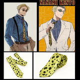 New Trendy 5cm Width Anime Jujutsu Kaisen Neckties Cosplay Costumes Nanami Kento Neck Ties Unisex Birthday Party Gift Cravat