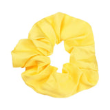 Women Lady Female Flower Hair Accessories LatticePrint Elastic Hairs Ties Yellow Scrunchies Hair Rope Girls Headwear