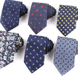 Navy Blue Men Ties Suits Men's Neck Tie For Wedding Necktie For Groomsmen Fashion Floral Paisley Ties For Men Women Good Gifts