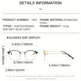 Blue Light Blocking Glasses  Polarized Sunglasses TR Frame UV400 Protection Unisex Fashion Eyewear Anti Glare Two Tone Injection