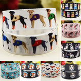 22mm 25mm 38mm 75mm Dogs Cartoon printed Grosgrain Ribbon party decoration 10 Yards satin ribbons