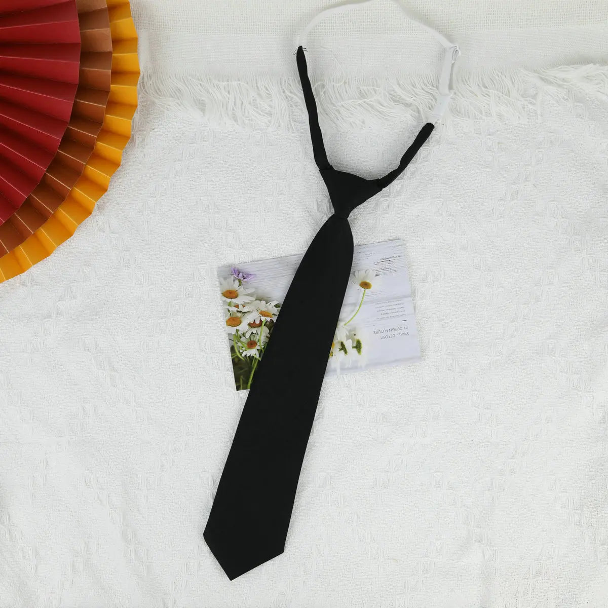 Lazy JK Small Necktie Black Wine Red Solid Dark Blue Korean Women Sweet Grils Student Basic Style School Uniform Classic Ties