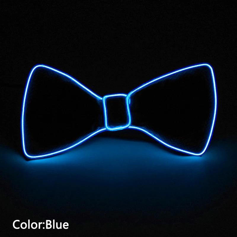LED Acrylic Bow Tie Light up LED Men Bow Tie Luminous Bow tie Costume Men Ties DJ Dance Glow Decoration Novelty Gift LED Cravat