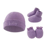 Newborn Hat+Gloves+Socks Set for Baby Boy&Girl Cotton Fall Casual Photography Props Soft Headwear Infant Nightcap Fashion