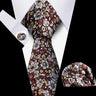 Men Neckties Tie Classic Handkerchiefs Plaid Necktie Cufflinks For Men Blouse Business Wedding Accessories Woman Collar Man Gift