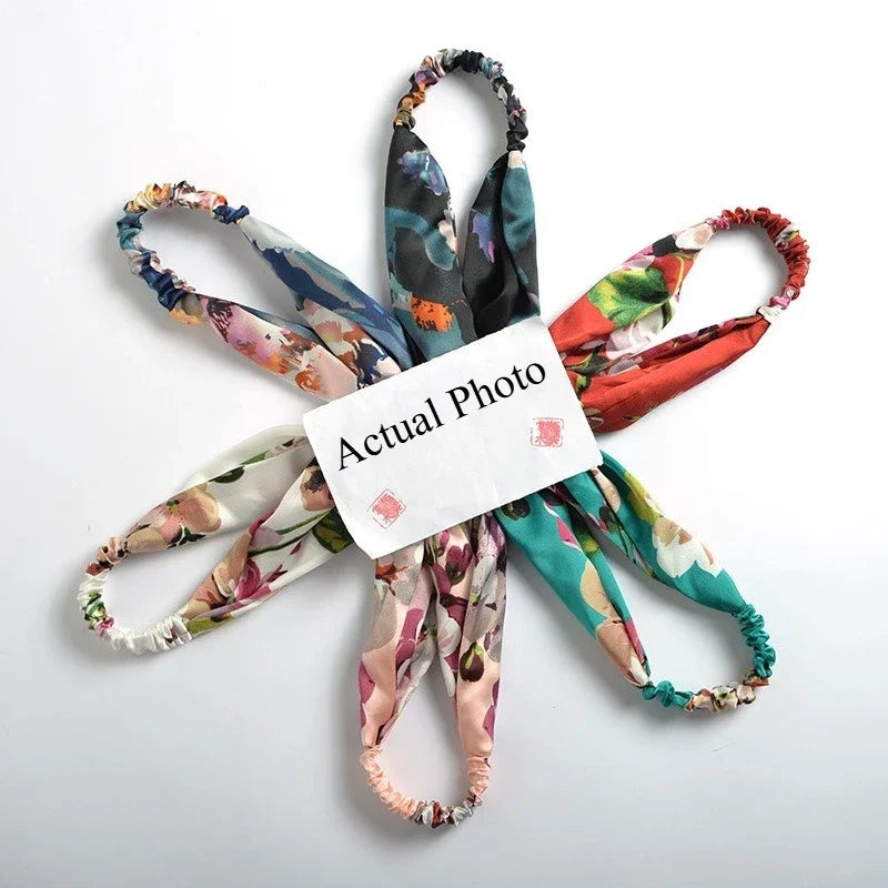 European and American silk elastic elastic cross headband, stylish, simple and versatile headband for parents and children