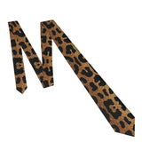 Leopard Men Neckties Silk Polyester 8 cm Narrow Tiger King Neck Tie for Men Suits Accessories Wedding Party Cosplay