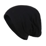 Unisex Men Women Beanie Cotton Night Sleep Cap Bonnet Chemo Hat Headwear Turban Baggy Hair Care Nightcap Pullover Hat Solid Colo