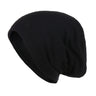 Unisex Men Women Beanie Cotton Night Sleep Cap Bonnet Chemo Hat Headwear Turban Baggy Hair Care Nightcap Pullover Hat Solid Colo