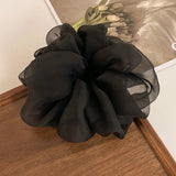 New Mesh Bow Grip Clip Female Ponytail Braid Hair Claw Clip Elegant Girl Hair Clip Hair Accessories Gift Headdress