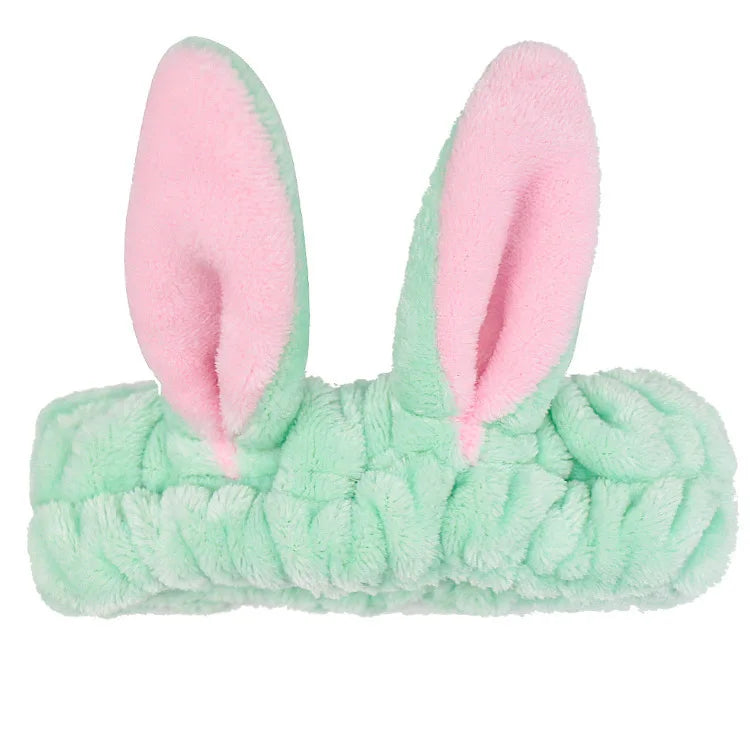 Headband For Washing Wash Face Rabbit makeup Hairbands Girls Elastic Holder Hair Strap Bands Ears Turban Hair Accessories