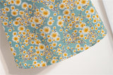 Mini robes d'été pour femmes, mode féminine, imprimé floral, en mousseline de soie, froncée, manches courtes bouffantes, robe décontractée