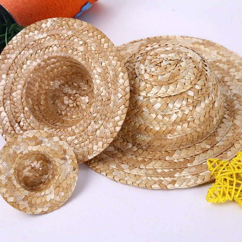 Fashionable Sun Hat for Outdoor Activities DIY Painting and Decorating Straw Hat