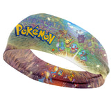 Pokemon Headbands Pikachu Stretch Wide edge Headbands Anime Childrens Sports Headbands Outdoor Running Anti Sweating Headbands