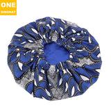 2020 New No. plus-Sized African Printing round Cap Double-Layer Satin Lining Wide Edge Nightcap Chemotherapy Hat