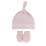 Newborn Baby Hat with Gloves Autumn Winter Warm Cotton Kids Beanies Stuff Children Accessories Infant Nightcap 0-6 Months Babies