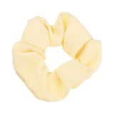 Women Lady Female Flower Hair Accessories LatticePrint Elastic Hairs Ties Yellow Scrunchies Hair Rope Girls Headwear