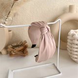 2022 Gentle Pink Womans Hairbands Girl Sweet Plush Wide Side Sponge Headband Hair Hoop Fashion Simple Solid Color Hair Accessory