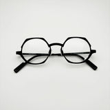 Wcwe Belight Optical Belgium Geometry Irregular Shape Titanium Eyewear Spectacle Frame Men Women Eyeglasses