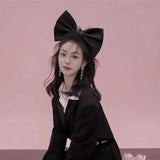 Pink Black big Bow Knot Hairbands Hairpin for Women Girls Hair Accessories Hair Band Ties Headbands for Children Headdress