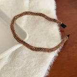 Colorful plush wavy thin Hairband for women elegant and versatile headbands fashionable girls hair accessories