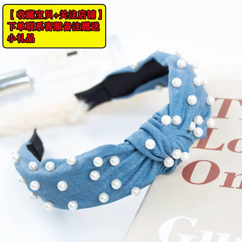 New Flower Headbands For Women Hair Hoop Knot Turban Headband Elastic Hairband Hair Accessories for Girls No Slip Stay