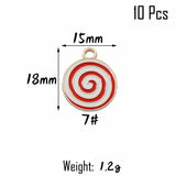 XIYAWANG 10Pcs Christmas Tree Decoration Christmas Candy Cane Lollipops Red and White Candy Pendants Home Decor New Year Navidad