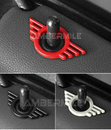1 piece Metal for Mini Cooper One S F55 F56 F57 F60 R55 R56 R57 Countryman Car Door Lock Pin Wing Emblem Badge Decal