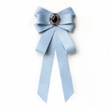 Handmade Fashion New Butterfly Knot Ribbon Diamond Bowtie College White Rhinestone Shirt Bow Tie Gift for Men Accessories
