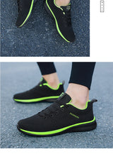 Men Running Sneakers Lightweight Athletic Shoes Classical Mesh Breathable Lace-up Outdoor Walking Shoes Male Tennis Shoes
