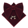 Big Bow Tie Set Velvet Bowknot For Men Pocket Square Cufflinks Set With Big Bowties Men Women Party Wedding Accessories Cravatas