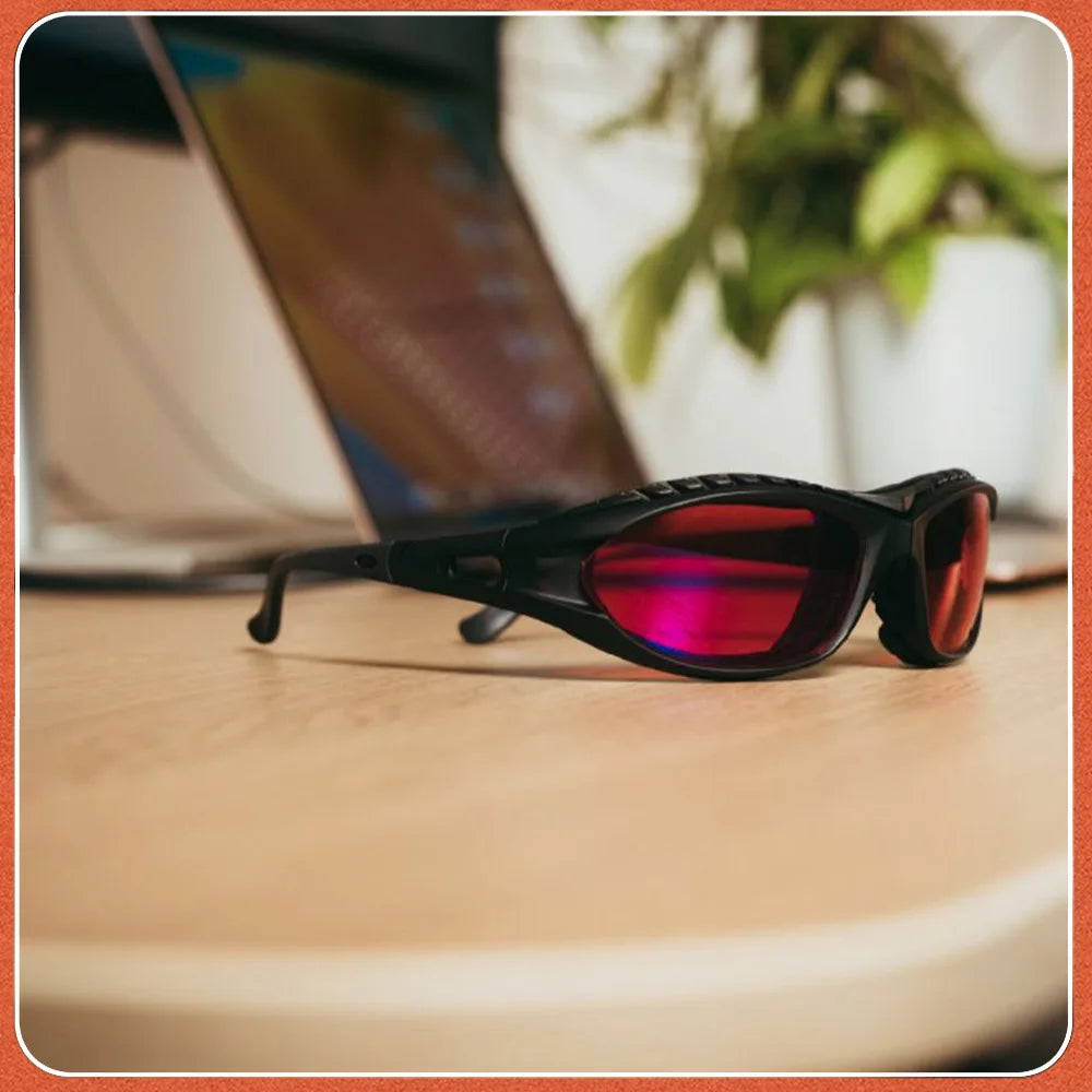 Red Lens，Orange Lens 100% Blue Light Blocking Goggles Glasses  Gaming Glasses Anti fatigue fashion Phone Eyeglasses