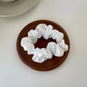 Silk Scrunchie Elastic Hair Bands Solid Color Women Girls  Headwear Fashion Headband Ponytail Holder Hair Accessories