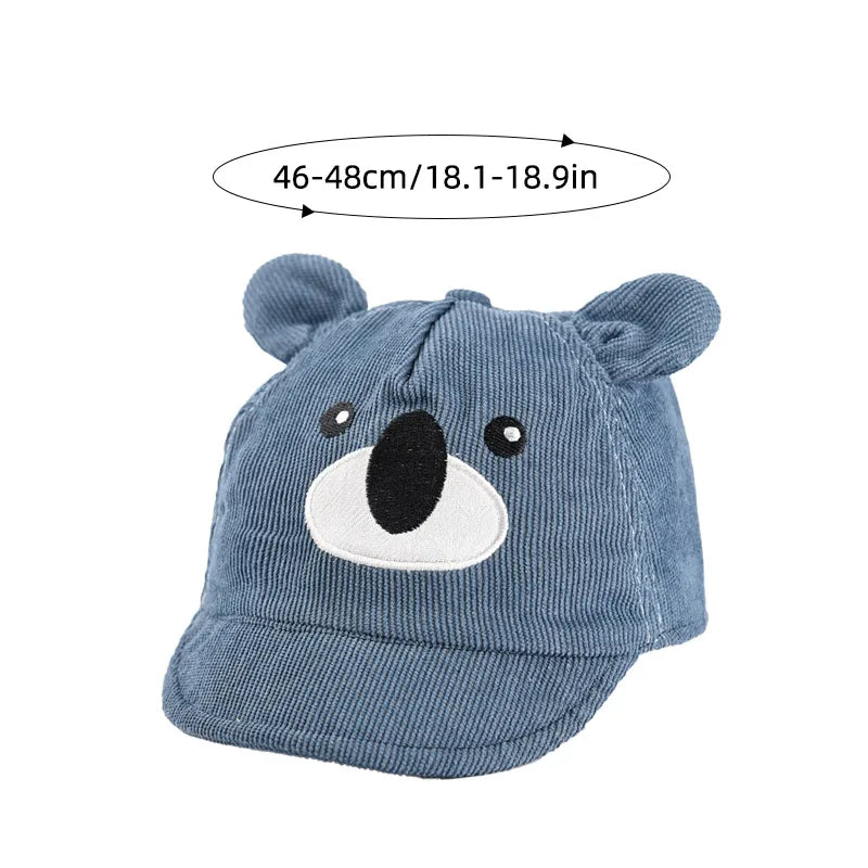 Cartoon Bear Baby Duck Tongue Hat Boy Girl Sunshade Peaked Cap Cotton Children Outdoor Visor Korean Kids Short Brim Baseball Hat