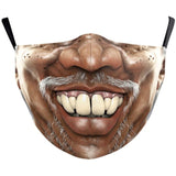 Halloween Adults Mouth Masks Funny Printed Cotton Blend Facial Expressions Washable Mascaras Face Shield Masque Facial Masks New