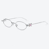 2025 GM glasses  frameless polygon eyeglasses women's jewelry glasses Giltzz myopia anti-blue light frame ultra light spectacles