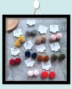 2pcs New Cute Cartoon Christmas Elk Elastic Hair Bands Rubber Hair Rope Tie Girls Hair Scrunchie Ponytail Holder Gum Accessories