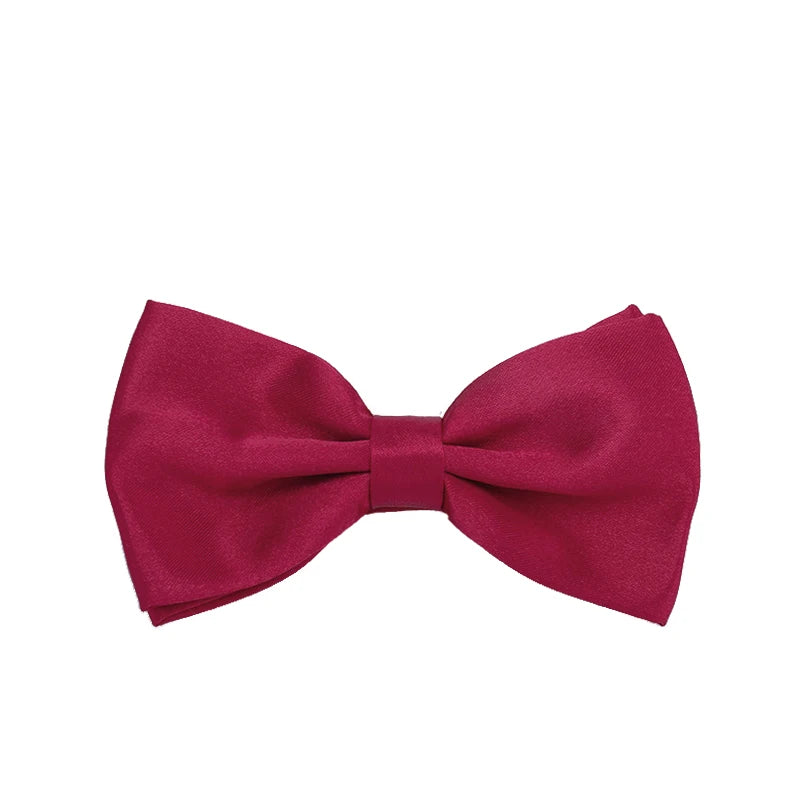 Men Bowties Classic Satin Bowtie Hot Sale Gentleman Necktie For Wedding Party Adjustable Solid Colorful Men Bow Ties Neck Cravat