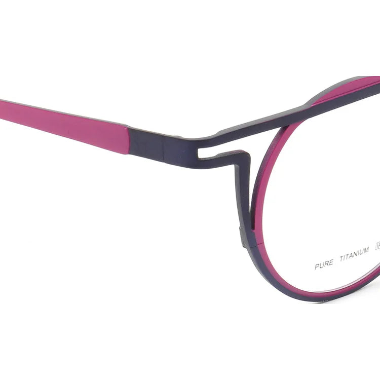 55266 Pure Titanium Glasses Frame Men Round Punk Eyewear 2022 New Male Classic Full Optical Prescription Eyeglasses Frames