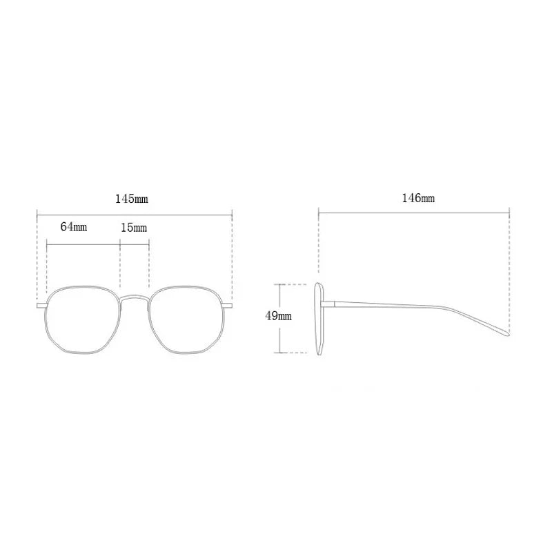 Transparent Computer Glasses Frame Women Men Anti Blue Light Round Glasses Blackout Glasses Optical Glasses Lenses