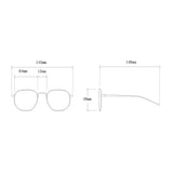 Transparent Computer Glasses Frame Women Men Anti Blue Light Round Glasses Blackout Glasses Optical Glasses Lenses